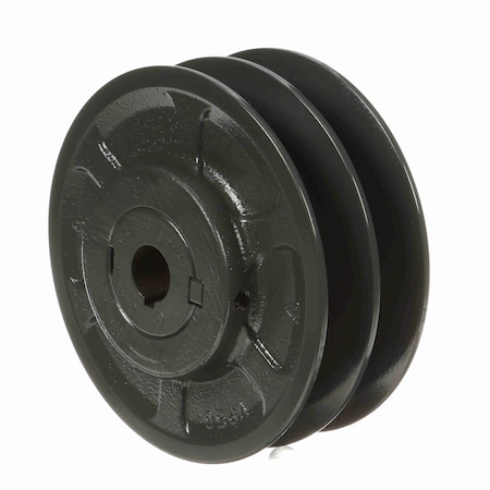 Browning 2 Groove Cast Iron Finish Bore Fhp Variable Pitch Sheave, 2VP56X3/4 2VP56X3/4